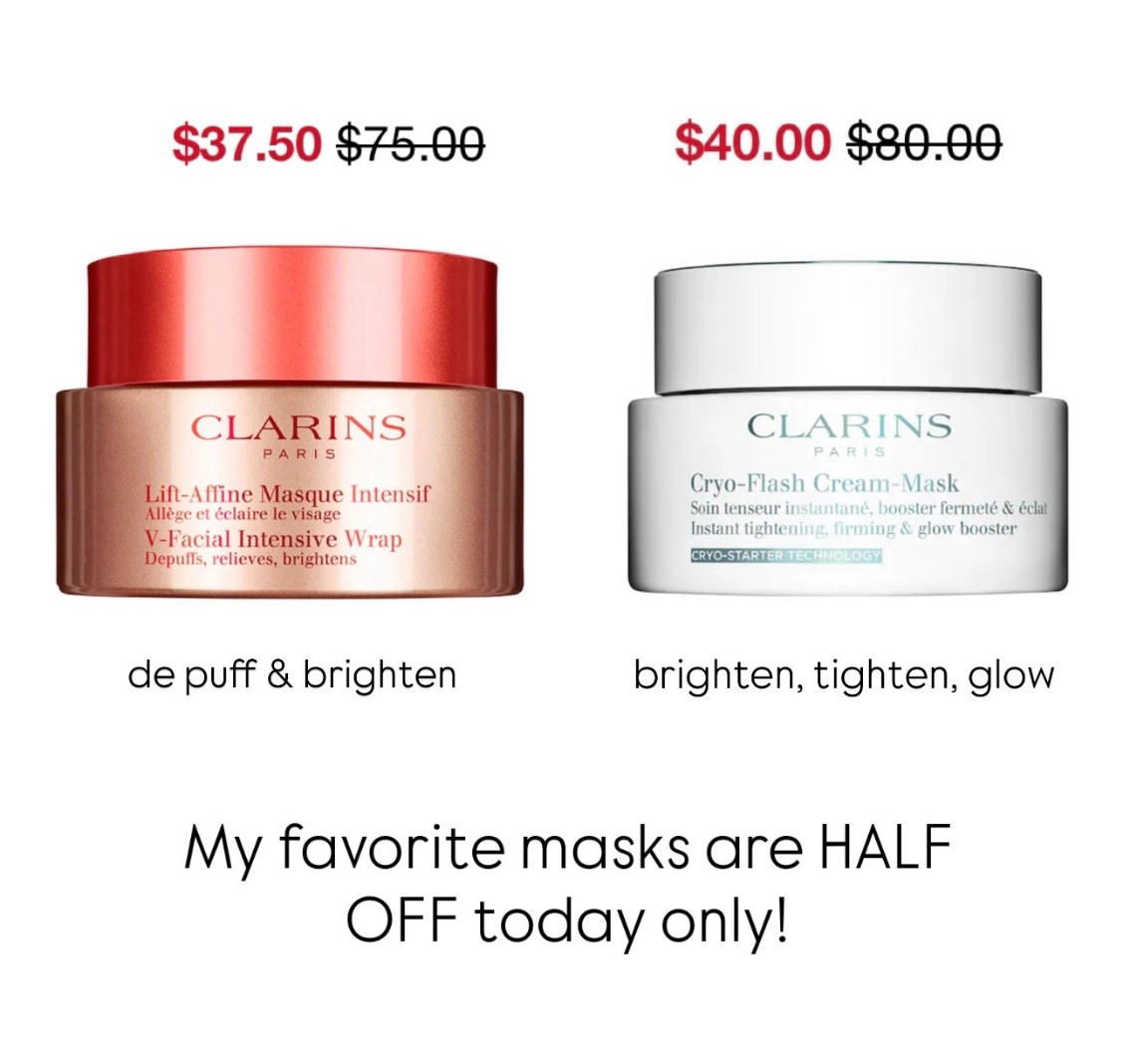 My favorite masks are half off today only!!! 

#LTKBeauty #LTKSaleAlert #LTKmorningroutine