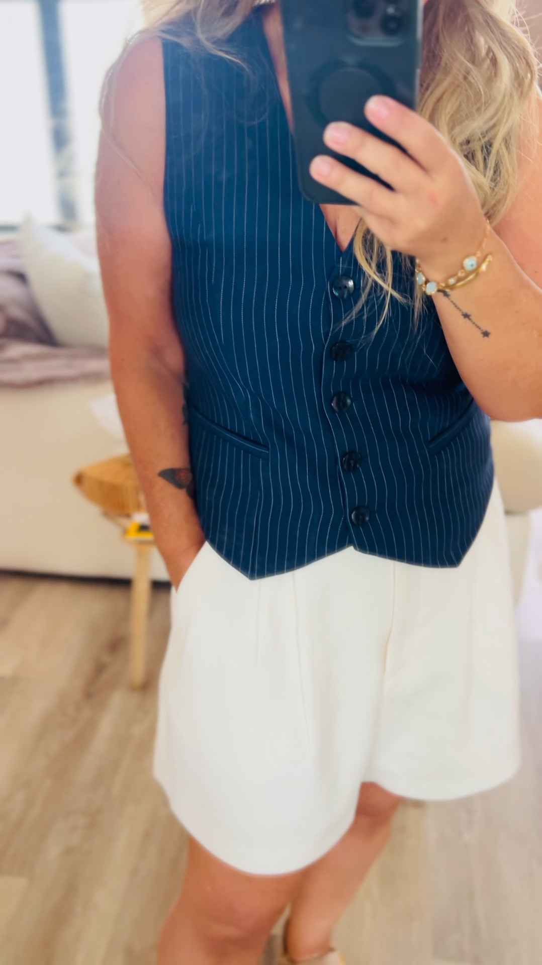 Outfit check - Tailored shorts, and best, pairing with Kira rope sport sandals

#LTKShoeCrush #LTKStyleTip #LTKMidsize