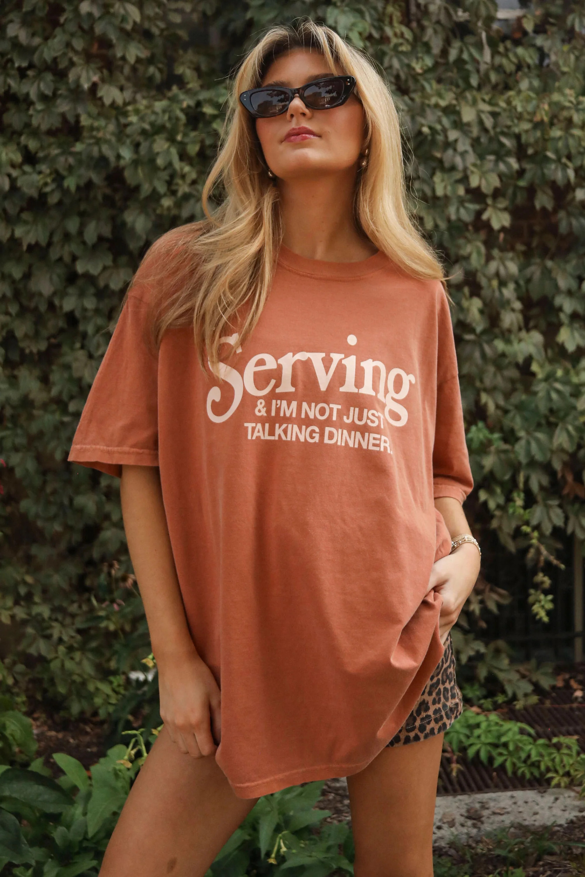 friday + saturday: serving t shirt | RIFFRAFF