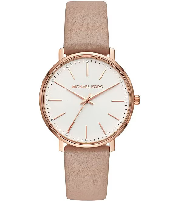 Michael Kors Women's Leather Pyper Watch | Dillard's | Dillard's