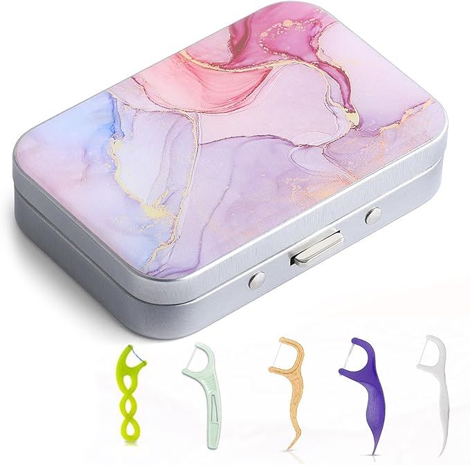 Gerkia Dental Floss Portable Case, Easy to Store Floss Picks of Various Sizes, Portable Dental Fl... | Amazon (US)