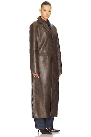 The Jasper Coat in Vintage Brown | Revolve Clothing (Global)