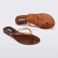 Light Brown Melissa Shoes Harmonic Jelly Thong | Boohoo | Boohoo.com (UK & IE)