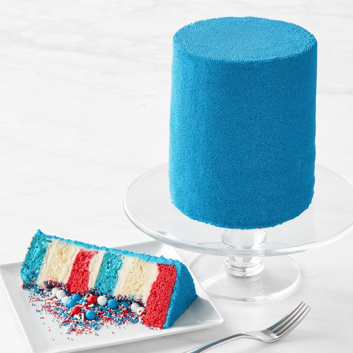 Flour Shop Six-Layer 4th of July Explosion Cake, Serves 15 | Williams-Sonoma