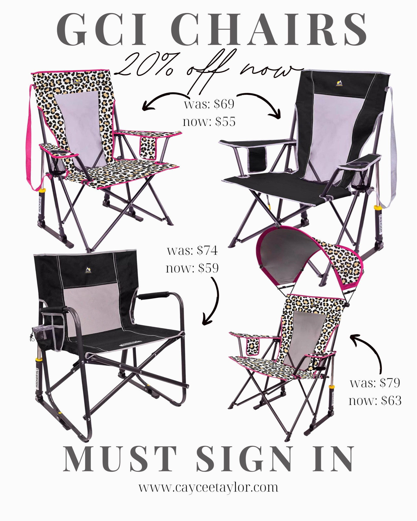 Freestyle Rocker Chair Cheetah Print Lawn Chair Cowhide Chair