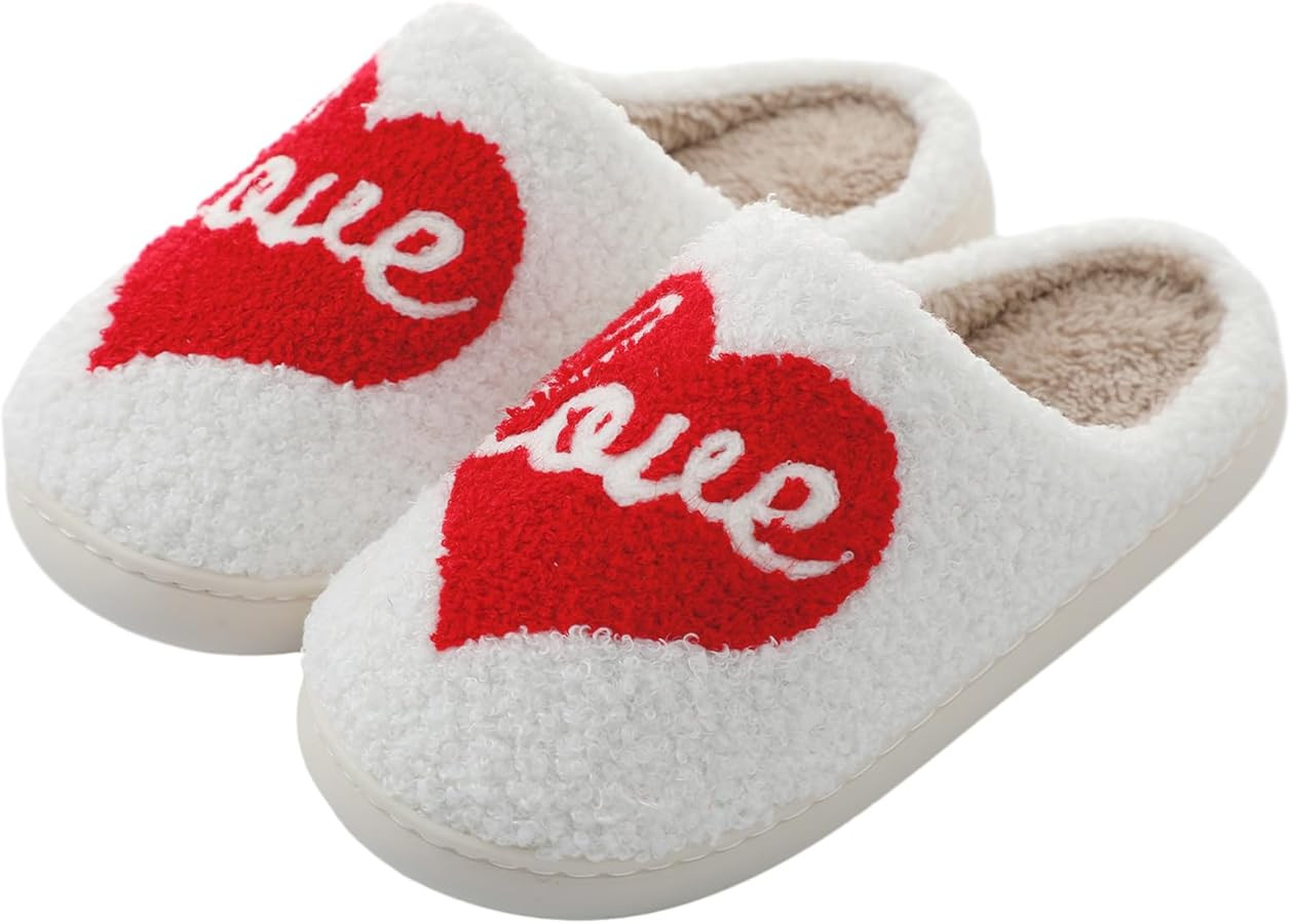 papasgix Fluffy Slippers For Women Men Warm Cozy Plush Fuzzy Cushion Slippers Slip-on House Slipp... | Amazon (CA)