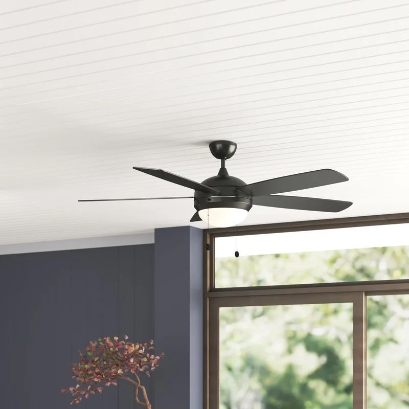 52'' Banbridge 5 - Blade Standard Ceiling Fan with Pull Chain and Light Kit Included | Wayfair North America