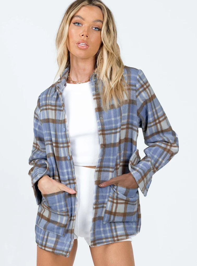 Analee Jacket Blue | Princess Polly US
