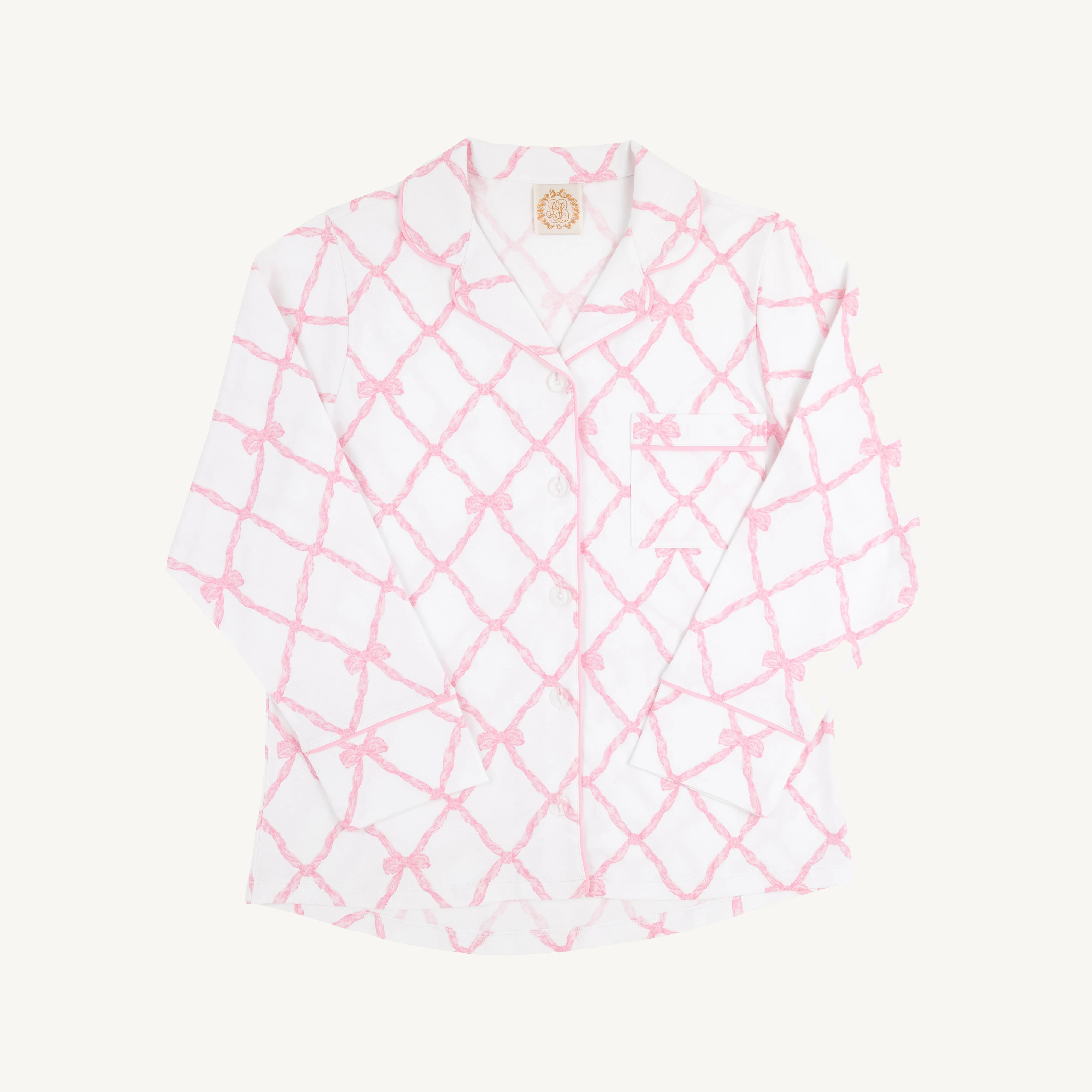 Let Me Lounge Long Sleeve Top (Women) - Belle Meade Bow | The Beaufort Bonnet Company