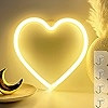 VIFULIN Neon Heart Lights Pink Heart Neon Sign Heart Led Light, Led Heart Lamp Heart Decorations ... | Amazon (US)