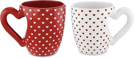 KOVOT Heart Mug Set - Includes (2) Heart Shaped Handle 24 oz Mugs | Amazon (US)