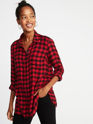 Relaxed Classic Soft-Brushed Twill Shirt for Women | Old Navy US