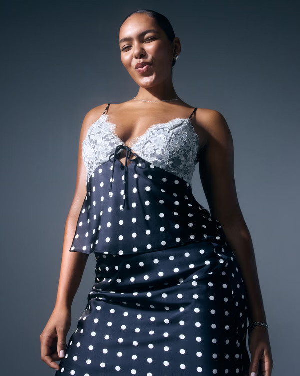 Women's The A&F Bella Tie-Front Cami | Women's Party Collection | Abercrombie.com | Abercrombie & Fitch (US)