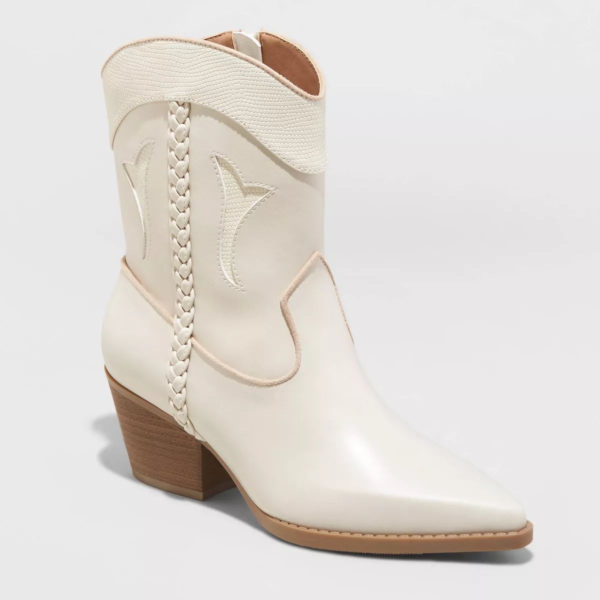 Women's Shana Cowboy Boots - Universal Thread™ Off-White 9.5 | Target