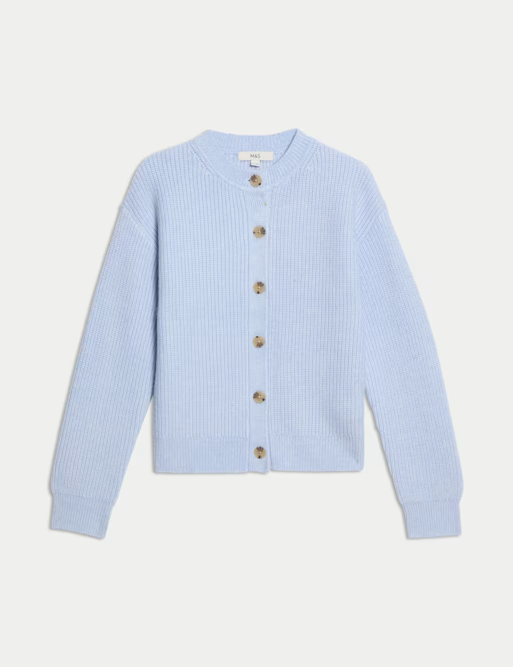 Ribbed Button Front Cardigan | Marks & Spencer (UK)
