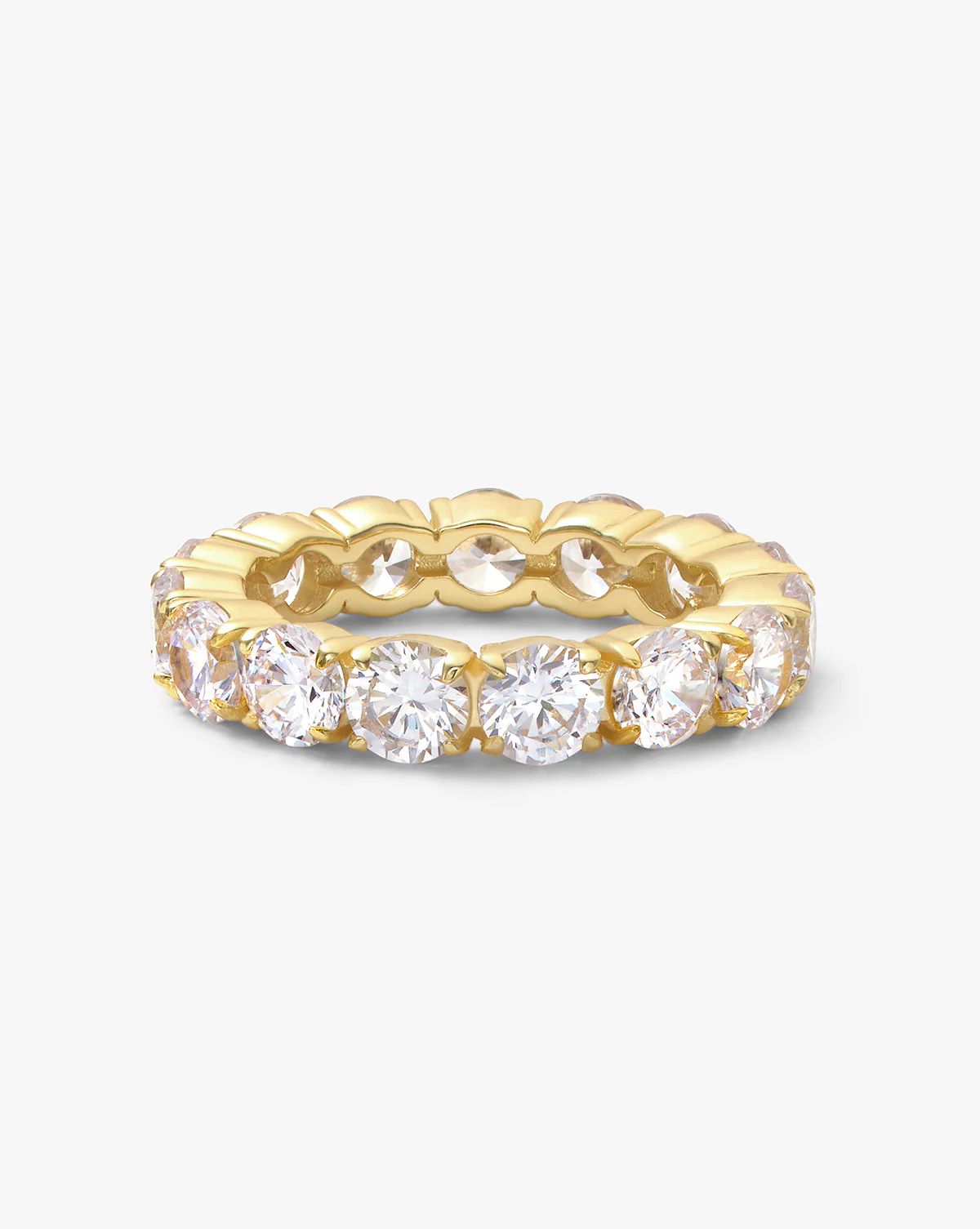 Grand Heiress Ring - Gold|White Diamondettes | Melinda Maria
