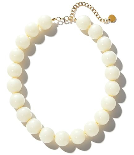 Lmzpjzml Chunky Beaded Necklaces for Women Colorful Bead Choker Necklace Trendy Adjustable Boho Collar Statement Necklace Handmade Summer Beach Jewelry Gifts | Amazon (US)