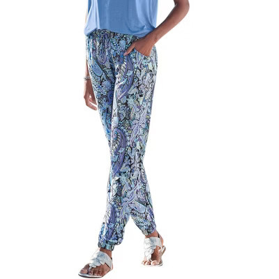 Women's Paisley Print Pants - LASCANA - Multi Print Paisley 2 | Target