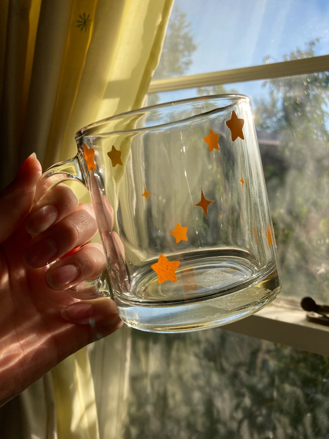 Star Glass Coffee Mug | Etsy (US)