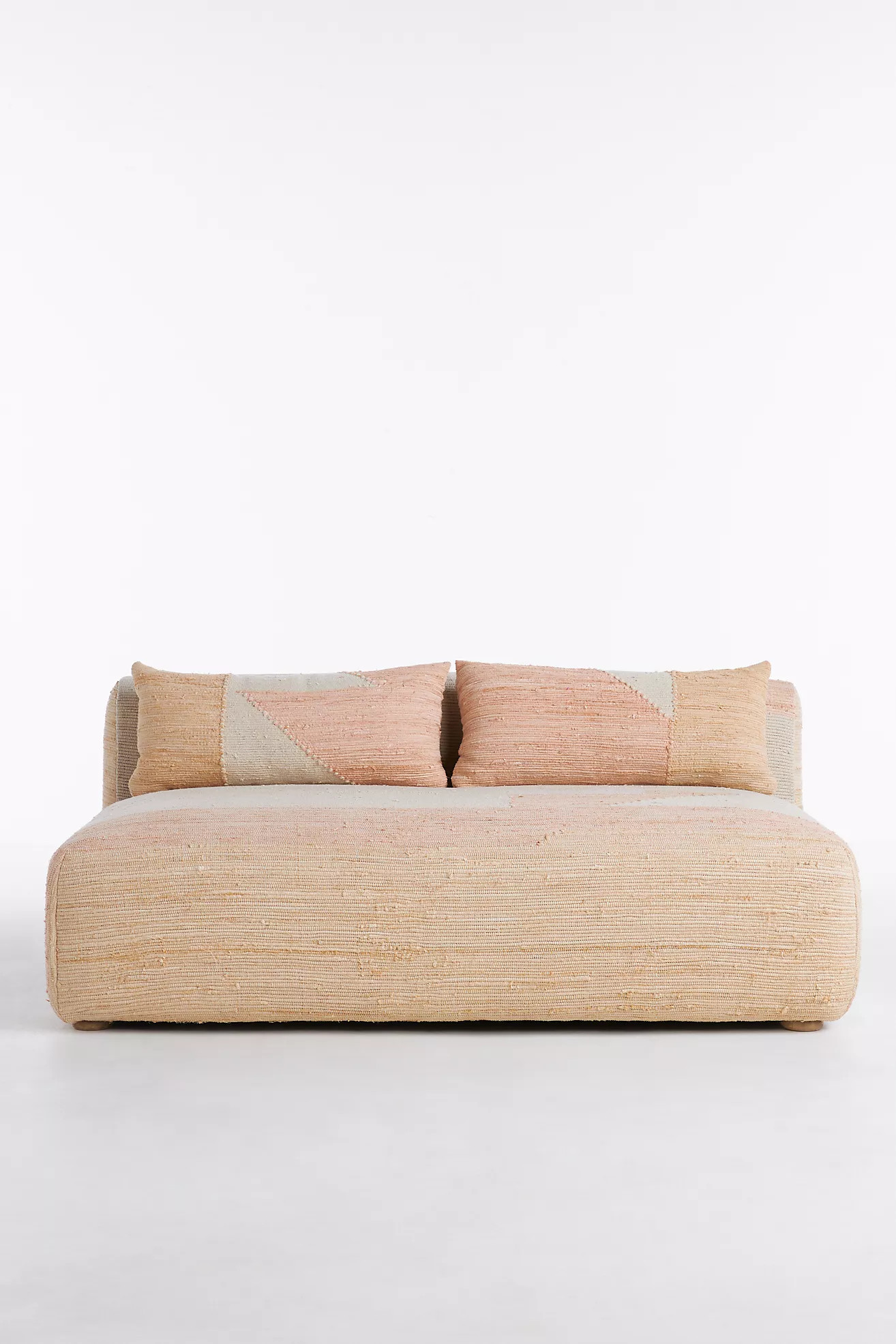 Woven Petunia Kori Modular Armless Sofa | Anthropologie (US)
