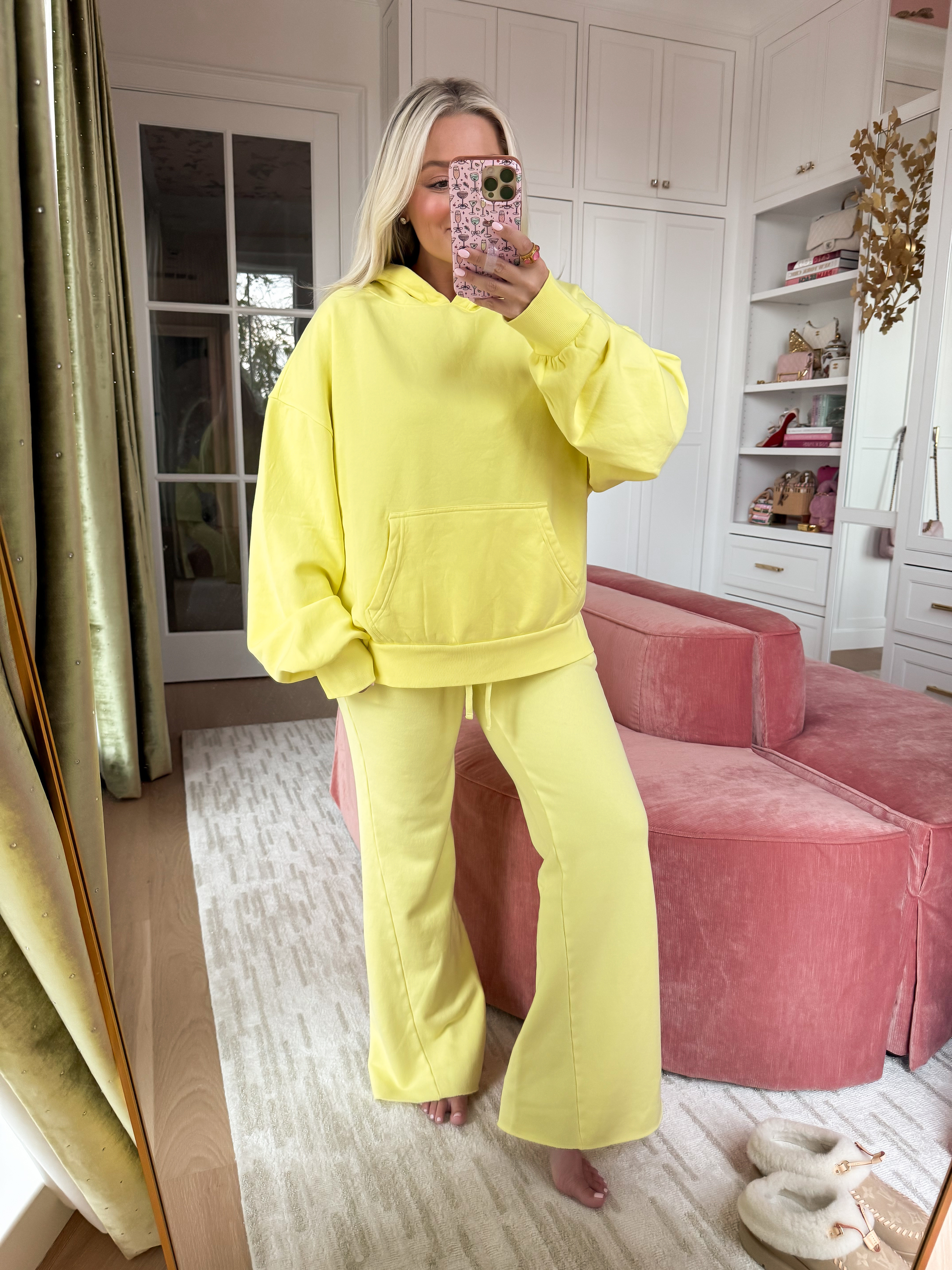 Yellow sweater set. Wearing a size small in both  

#LTKootd #LTKgrwm