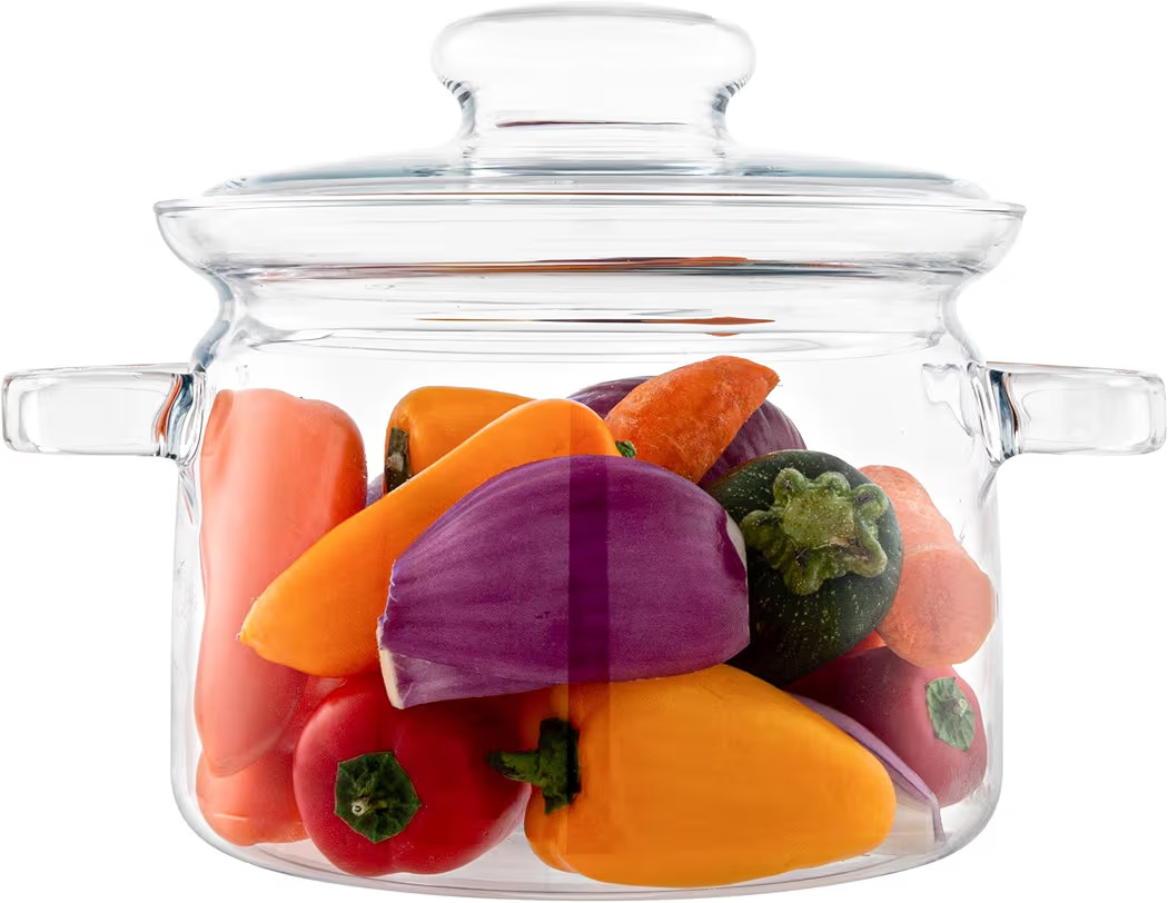 Simax Glass Pot for Stove, Simmer Pot, Potpourri, 64 Ounce Borosilicate Glass Pots for Cooking on Stove, Cookware, Easy Grip Handles, Oven, Microwave,and Dishwasher Safe | Amazon (US)