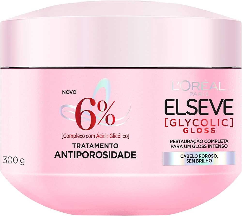 Creme de Tratamento L'Oréal Paris Elseve Glycolic Gloss 300g | Amazon (BR)