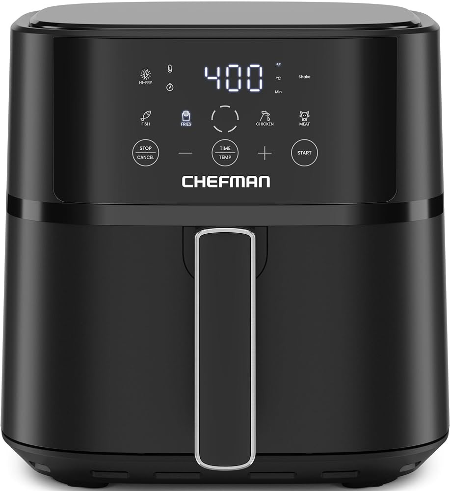 Chefman Air Fryer – 6 QT Compact Airfryer for Quick & Easy Meals in Minutes, Features Hi-Fry Te... | Amazon (US)