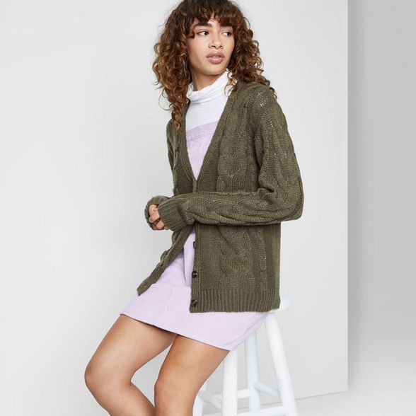 Women's Cable Knit Cardigan - Wild Fable™ | Target
