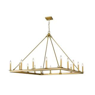 16-Light Olde Brass Chandelier | The Home Depot
