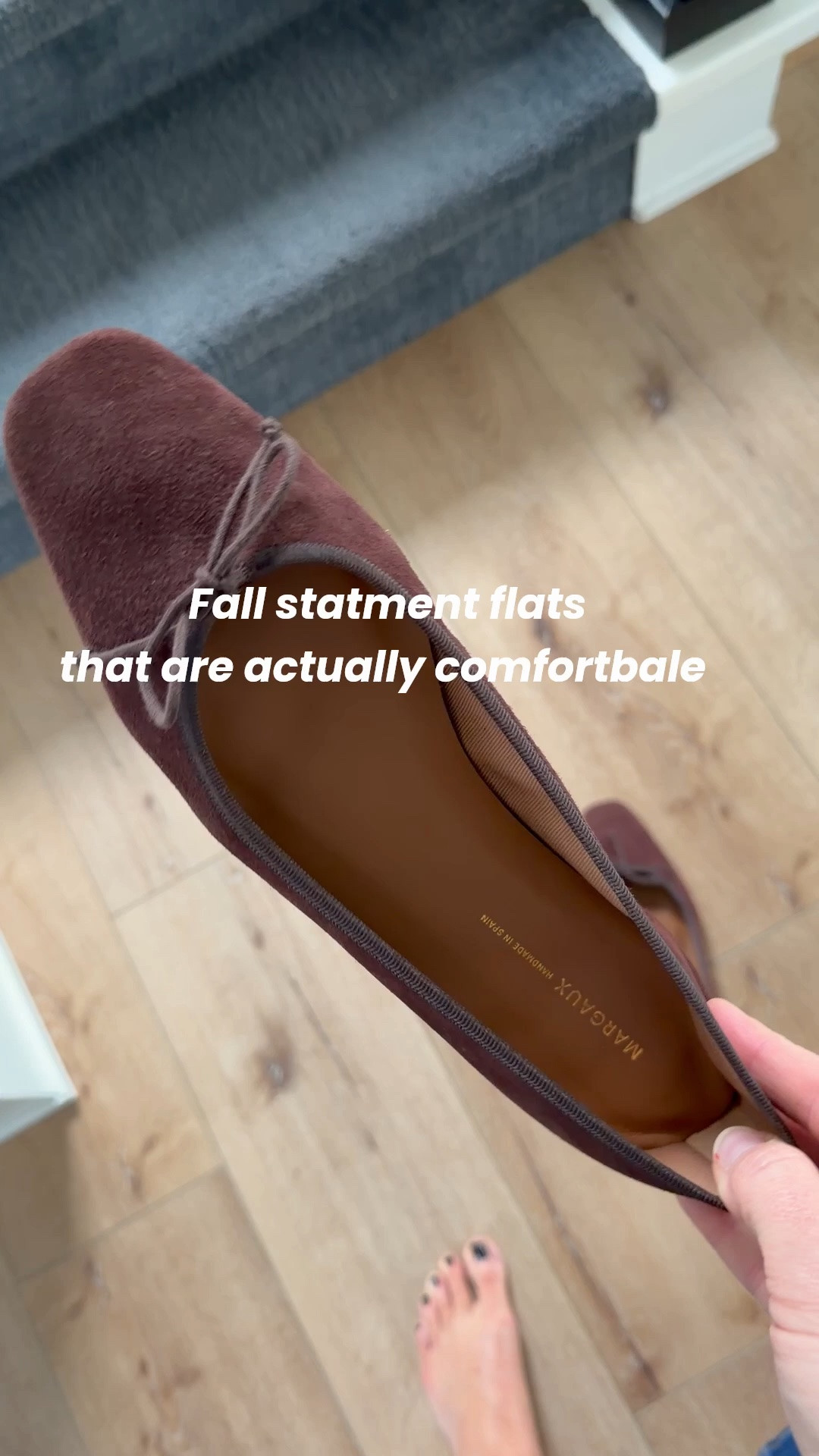 These suede flats are the most comfortable pair in my closet currently👏🏻
They fit true to size. Handmade in Spain🤎

This brand is the most extensive sizing I’ve ever seen (comes in narrow, regular & wide- sizes 4-13 women’s, including half sizes.)

#LTKootd #LTKmomlife #LTKOver40