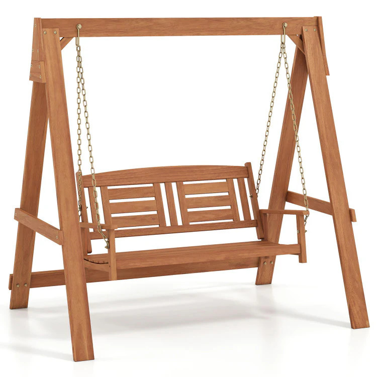 2-Seater Porch Swing with Stand Adjustable Chains | Shop Simon