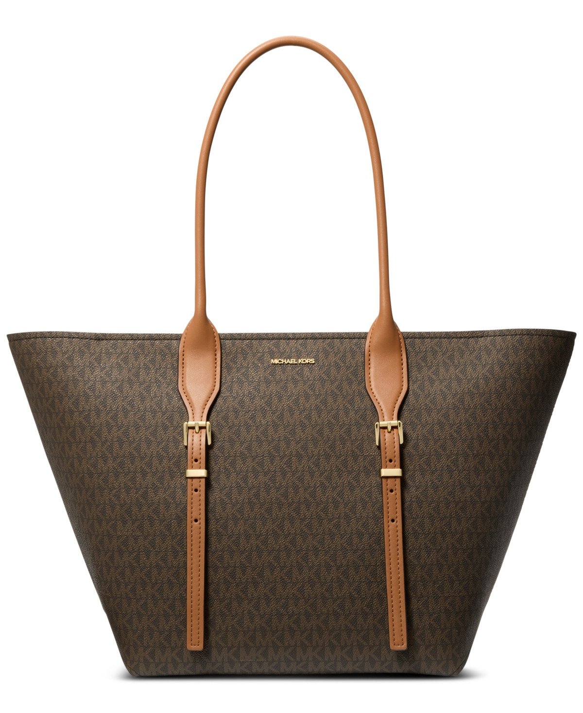 Michael Michael Kors Moore Extra-Large Buckle Tote - Brown/acorn | Macy's