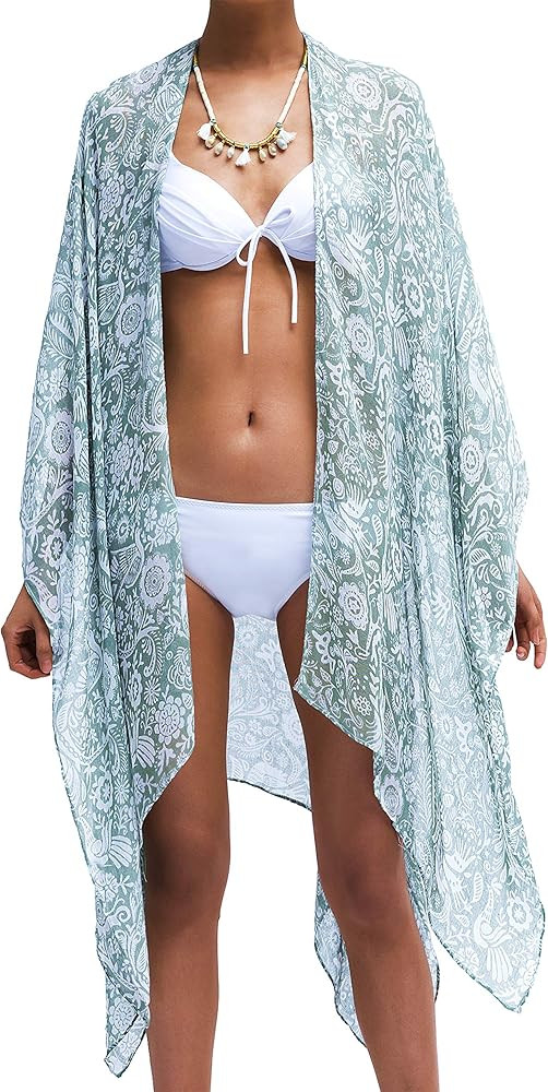 Moss Rose Women Summer Bikini Kimono Bathing Suit Cover Ups for Swimwear | Amazon (US)