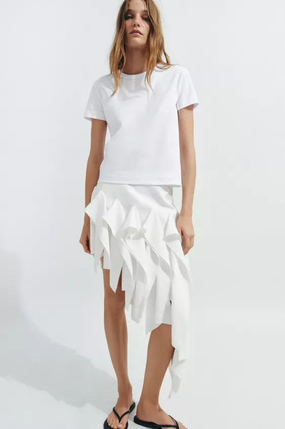 SHORT SLEEVE INTERLOCK T-SHIRT | Zara US