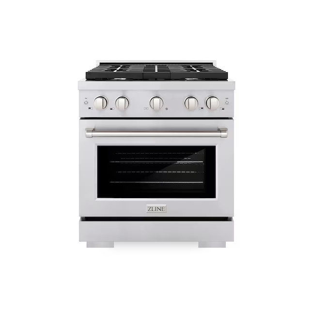ZLINE KITCHEN & BATH Paramount 30-in 4 burners 4.2-cu ft Convection Oven Freestanding Natural Gas... | Lowe's