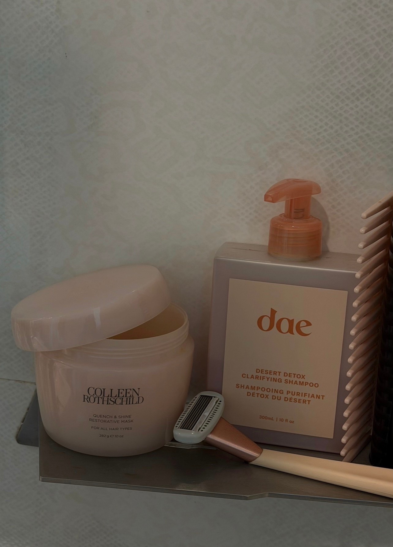 Colleen Rothschild restorative mask + dae shampoo & conditioner, Athena razor

#LTKdayinmylife #LTKgrwm #LTKootd
