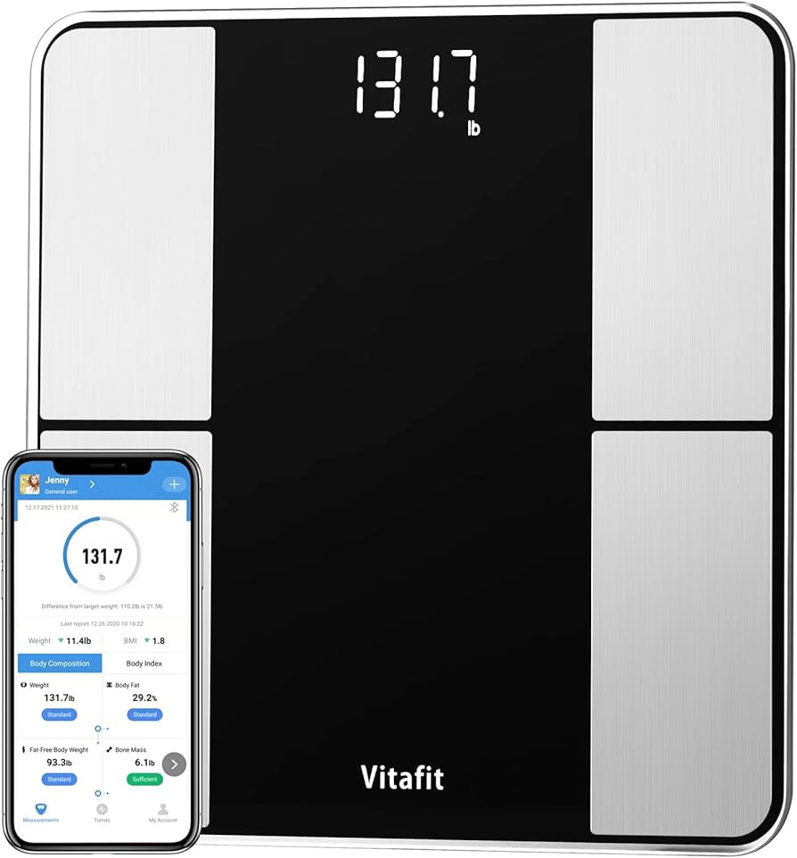 Vitafit Smart Body Fat Weight Scale for Body Composition Monitors, Weighing Professional Since 20... | Amazon (US)