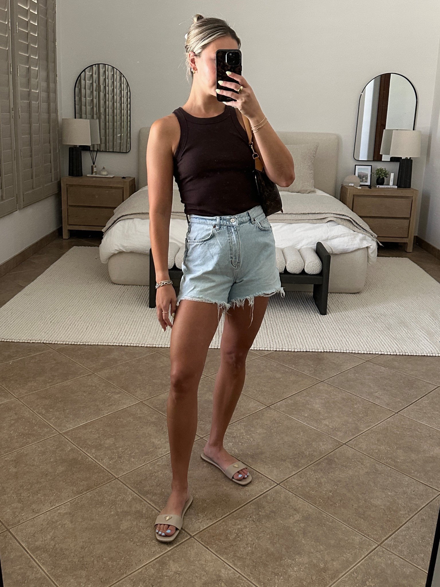 summer day. Fav jean shorts and tank from reformation! 

#LTKSummerEdit #LTKSeasonal #LTKStyleTip