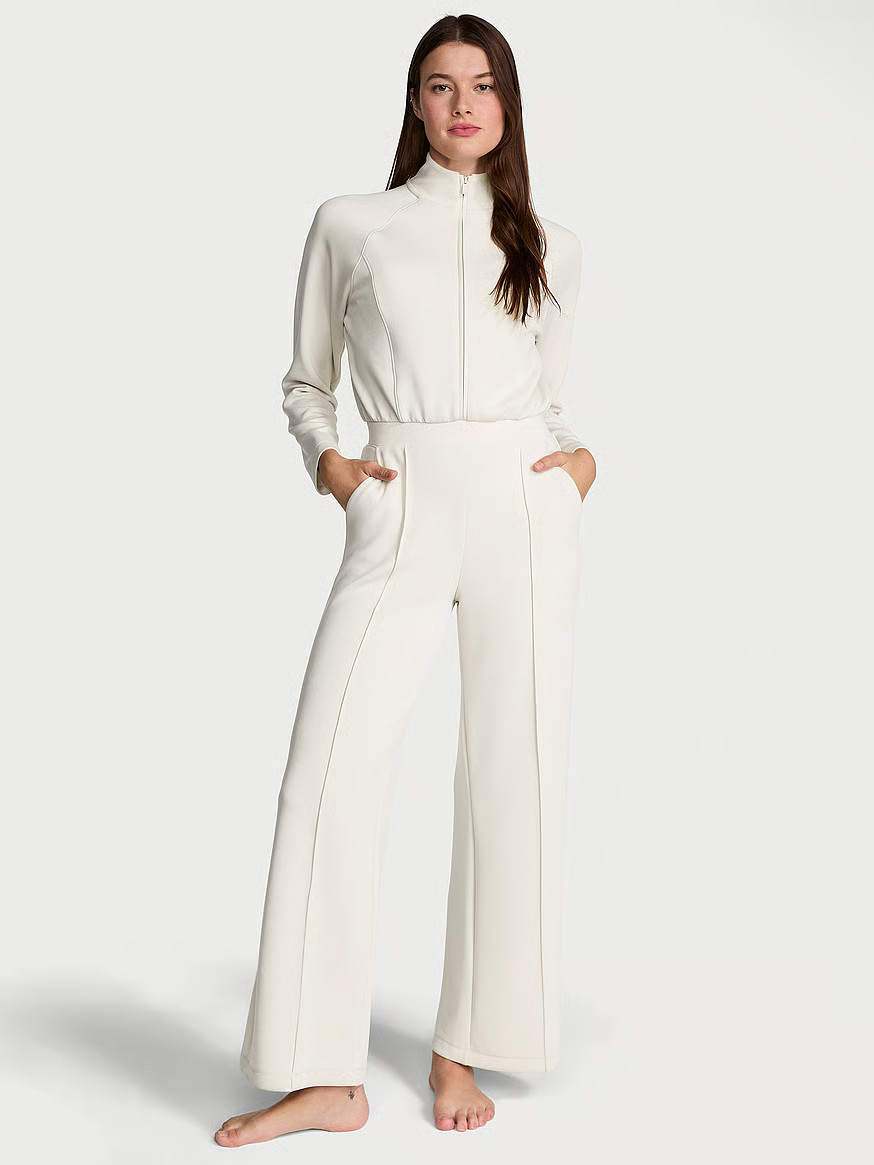 VSX Featherweight Knit Front- Zip Jumpsuit | Victoria's Secret (US / CA )