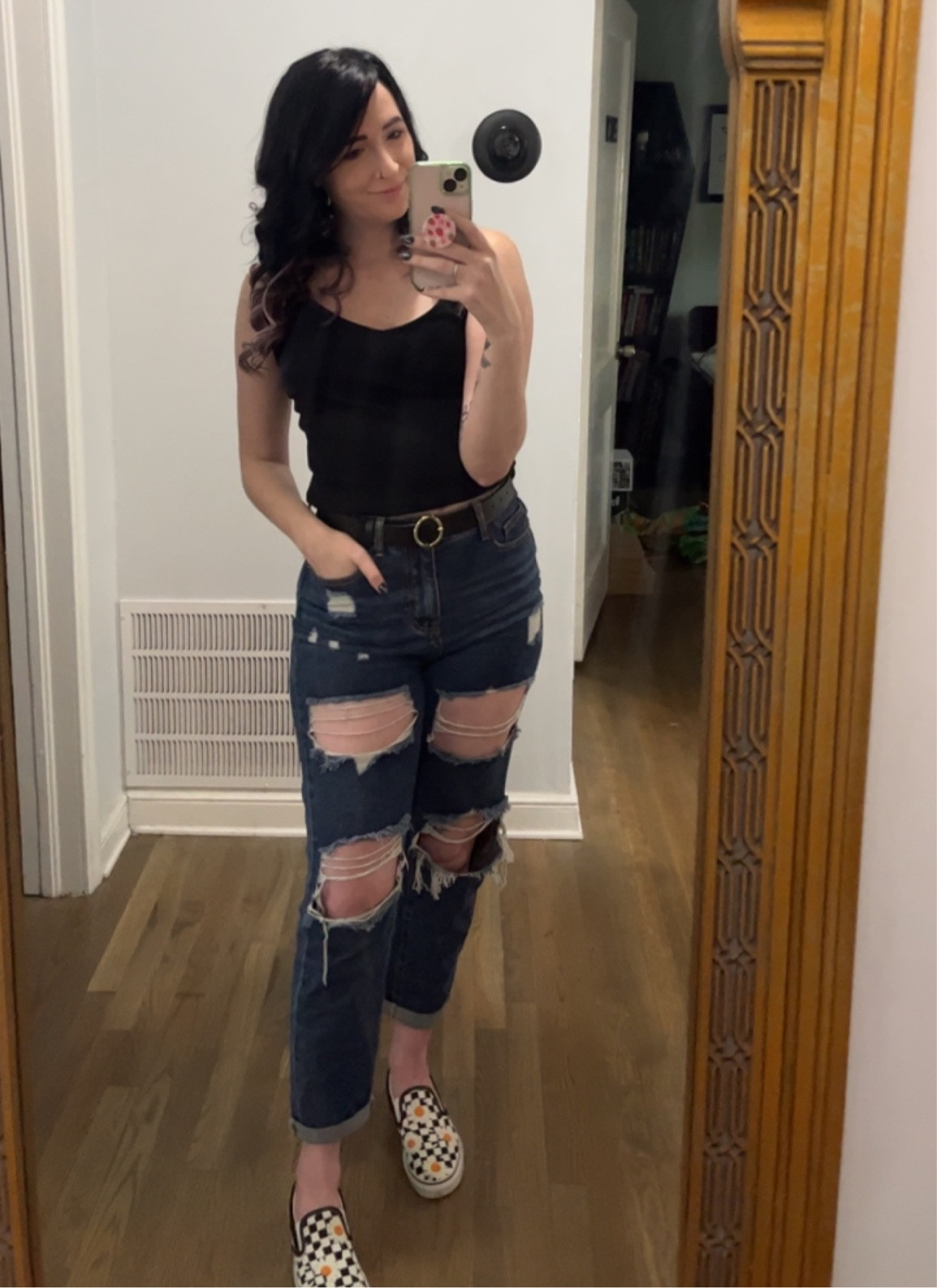 🤗 closet staples 🤗 simple black tanks with some distressed jeans paired with the obvious…vans! 🤭🖤

#LTKshoecrush #LTKSeasonal #LTKstyletip