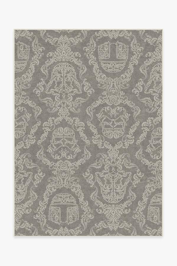 Dark Side Damask Stone Rug | Ruggable
