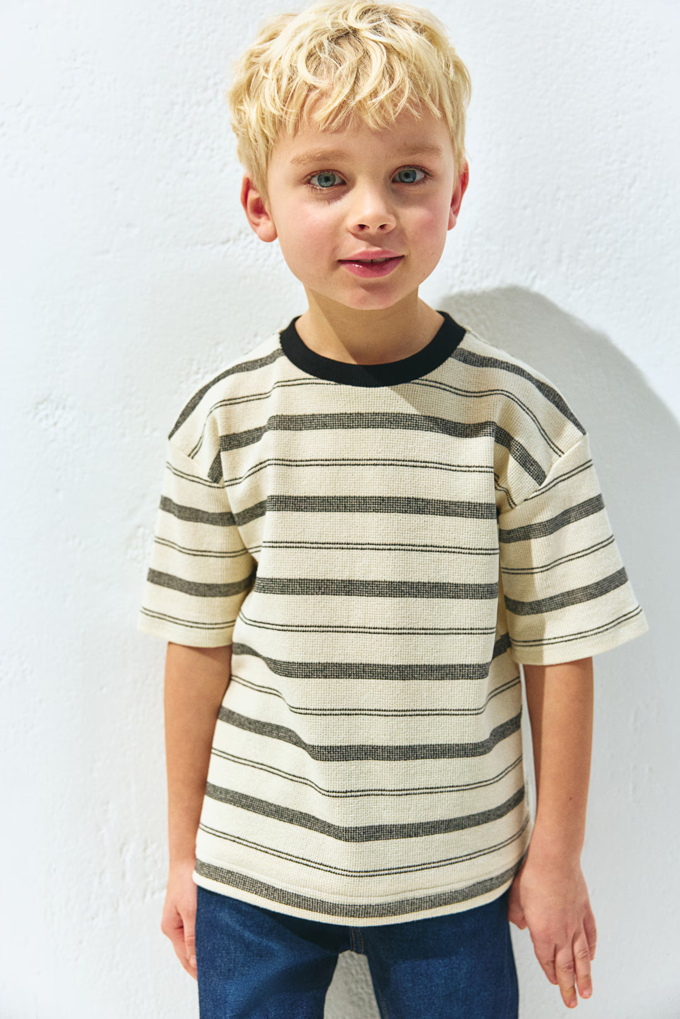 Loose-Fit Jacquard T-Shirt | H&M (US + CA)