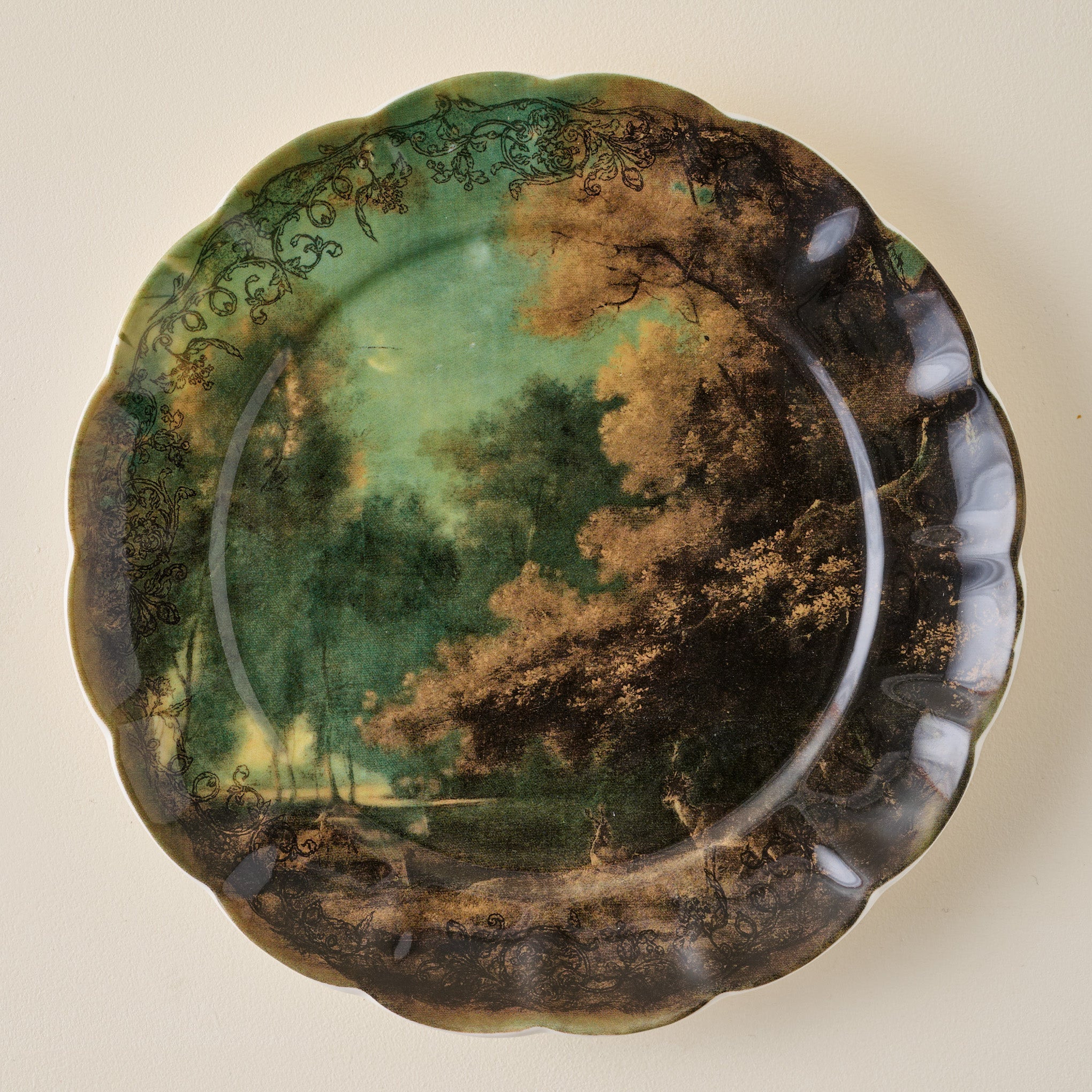 Enchanted Forest Landscape Dessert Plate | Magnolia