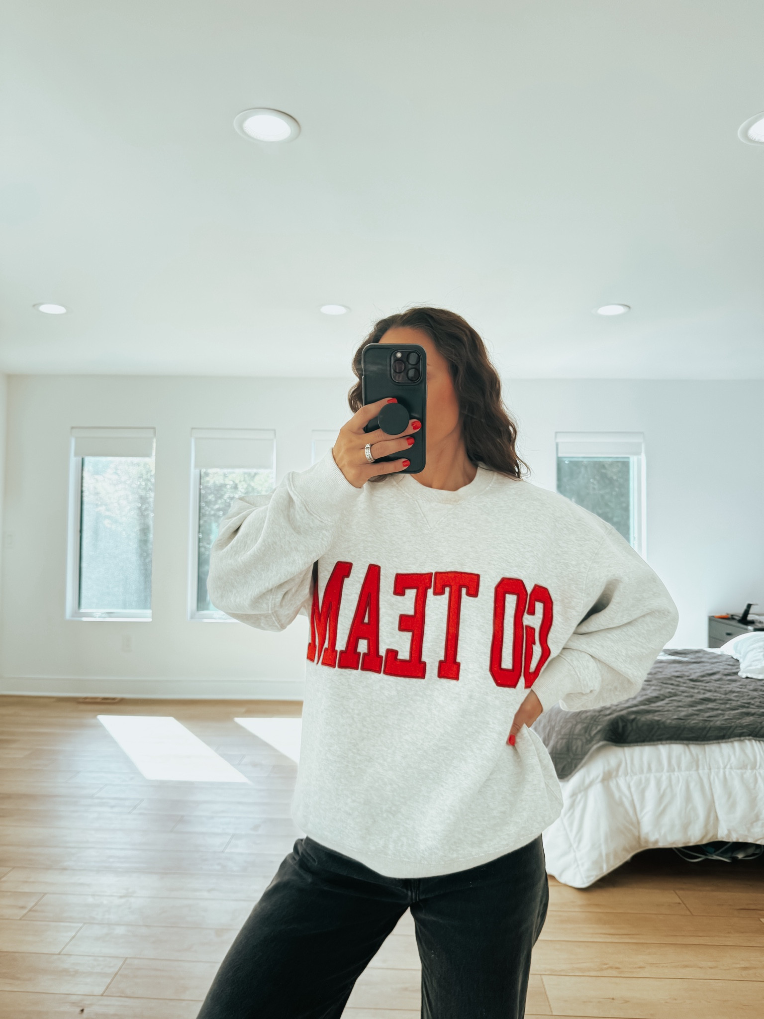 Loving this team sweatshirt! It’s perfect for the soccer, baseball, and football games! #ltkunder100

#LTKStyleTip #LTKSaleAlert