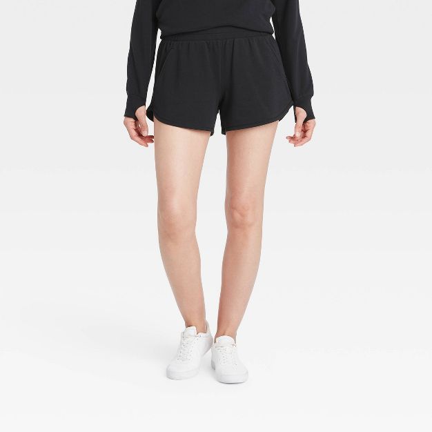 Women's Mid-Rise French Terry Shorts 4" - All in Motion™ | Target