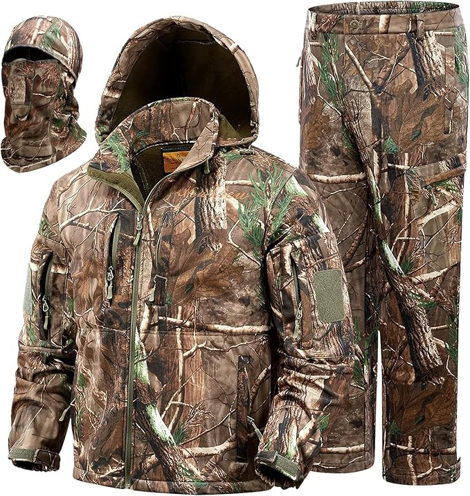 NEW VIEW Hunting Clothes for Men,Silent Water Resistant Hunting Duck Deer Hunting Jacket and Pant... | Amazon (US)