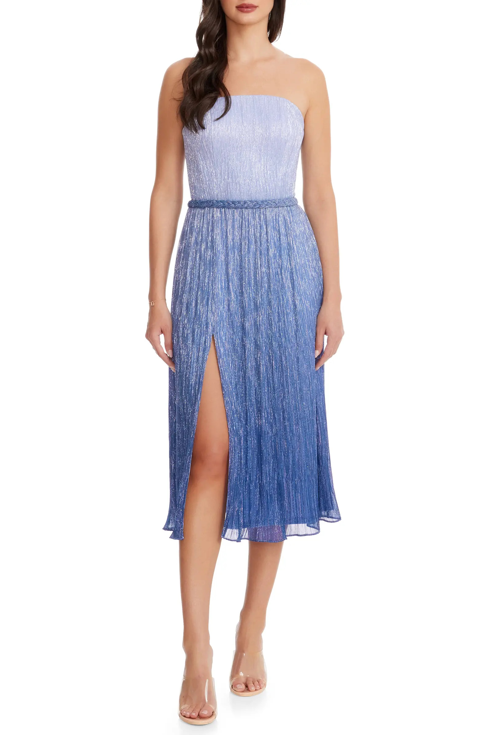 Dress the Population Haldis Metallic Ombré Strapless Cocktail Dress | Nordstrom | Nordstrom