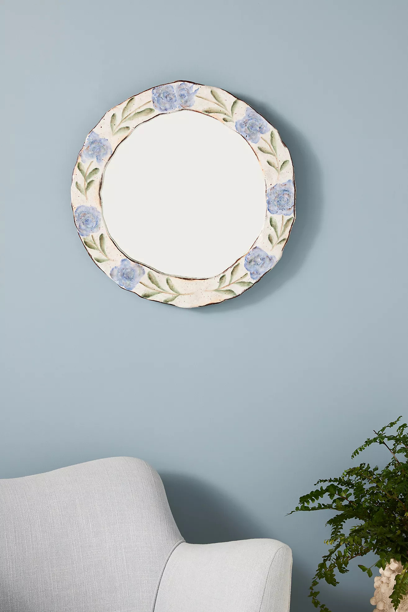 Zoe Floral Mirror | Anthropologie (US)