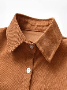 Toddler Boys Pocket Patched Corduroy Shirt Without Tee
   SKU: sk2110220566267415      
         ... | SHEIN